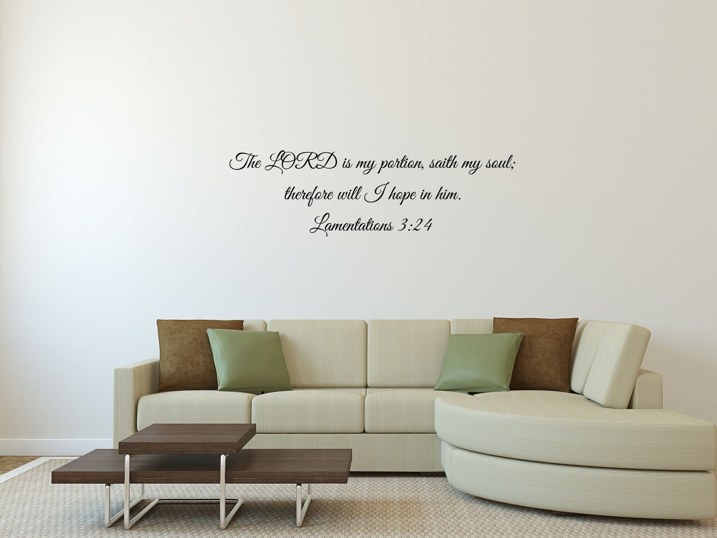 Religious Wall Decal - Lamentations 3:22-23 -It is of the Lord's mercies that we are not consumed -Vinyl Wall Art Vinyl Wall Decal Inspirational Wall Signs 