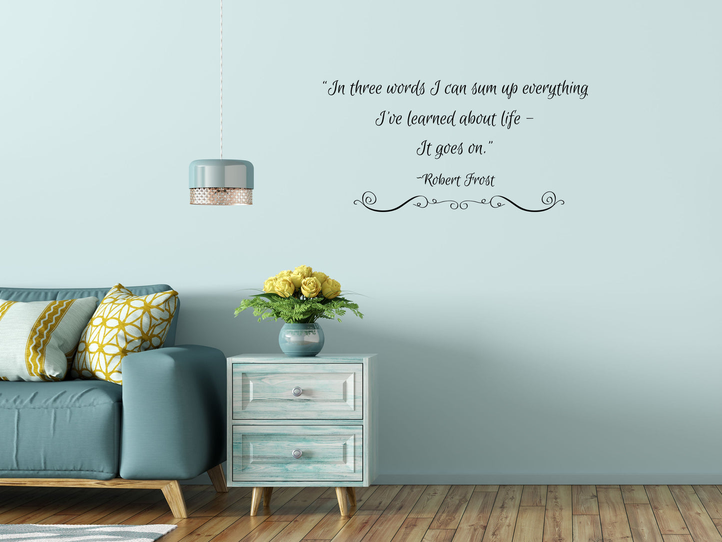 Robert Frost Decal Wall Vinyl Decal - Living Room Decal - Inspirational Wall Decal - Vinyl Wall Art - Wall Quote Decal Vinyl Wall Decal Inspirational Wall Signs 