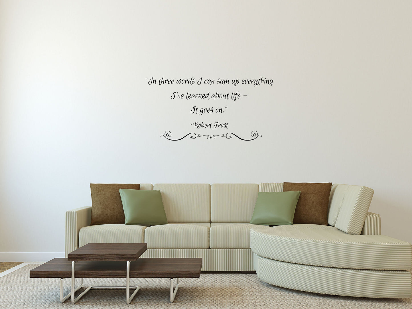 Robert Frost Decal Wall Vinyl Decal - Living Room Decal - Inspirational Wall Decal - Vinyl Wall Art - Wall Quote Decal Vinyl Wall Decal Inspirational Wall Signs 