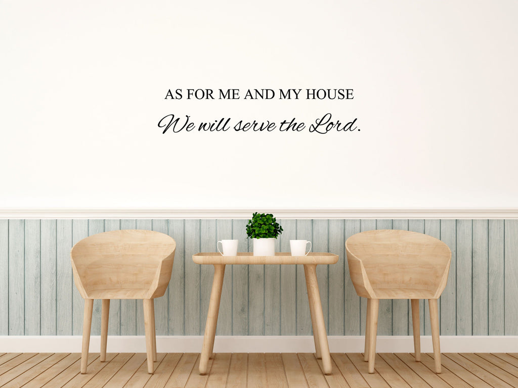 Serve the Lord - Scripture Wall Decals Vinyl Wall Decal Done 