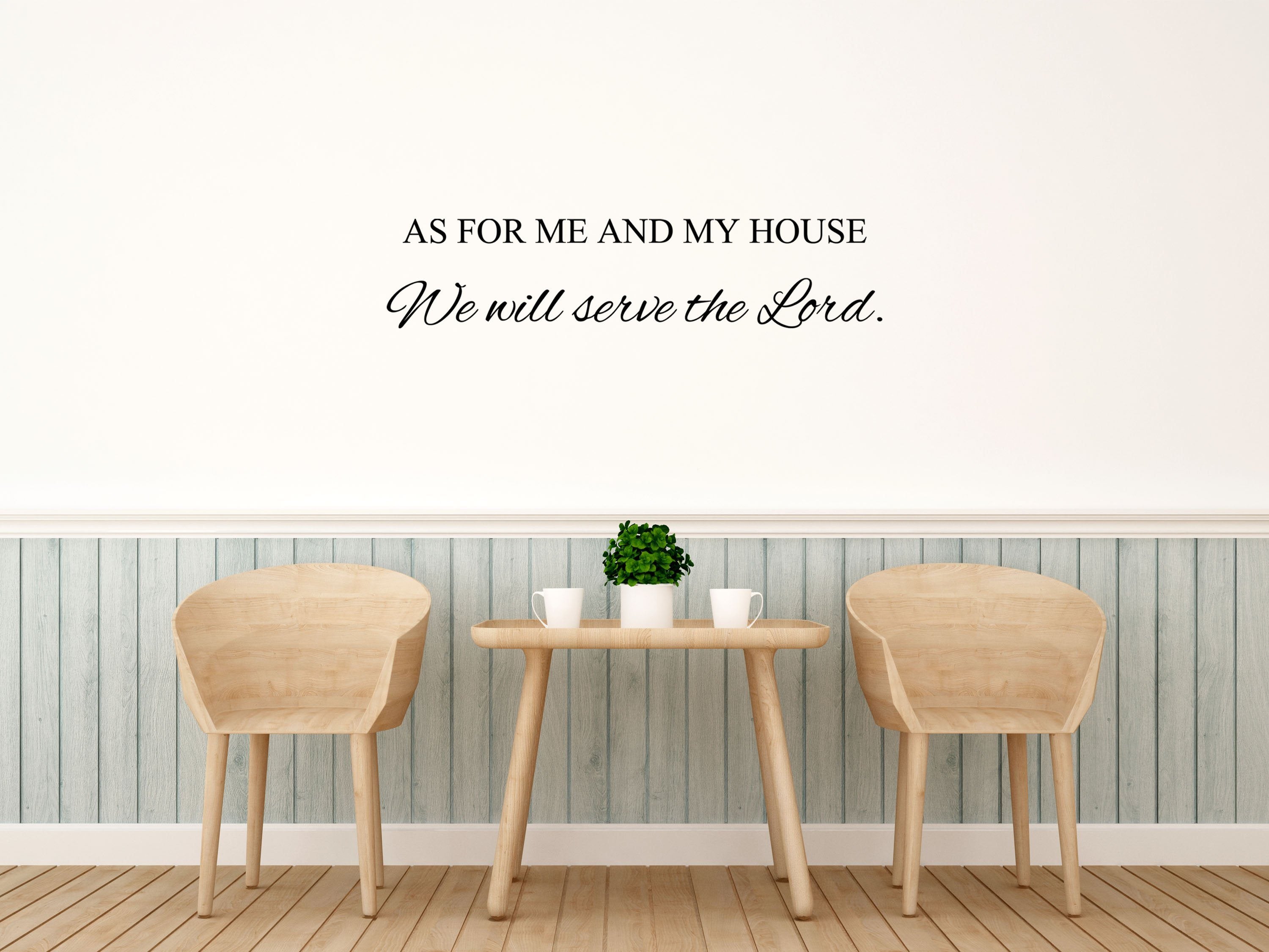 Serve the Lord - Scripture Wall Decals Vinyl Wall Decal Done 