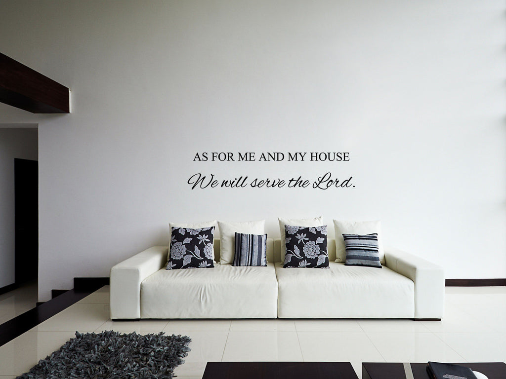 Serve the Lord - Scripture Wall Decals Vinyl Wall Decal Done 