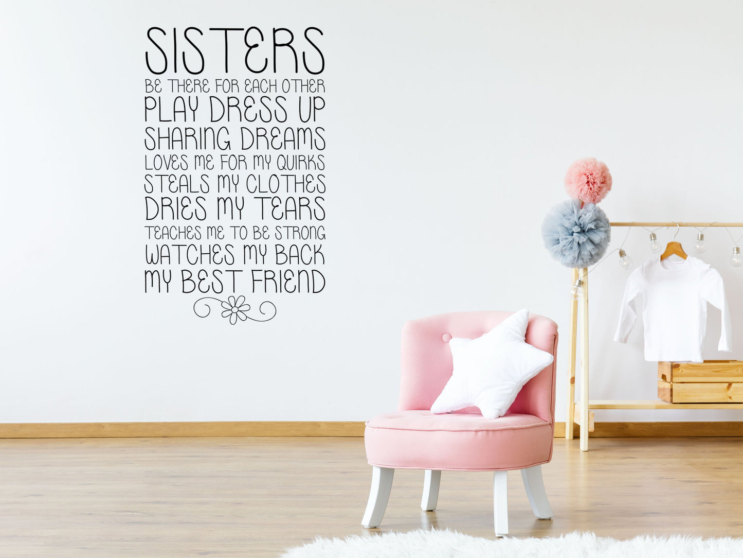 Sisters - Inspirational Wall Decals Vinyl Wall Decal Inspirational Wall Signs 