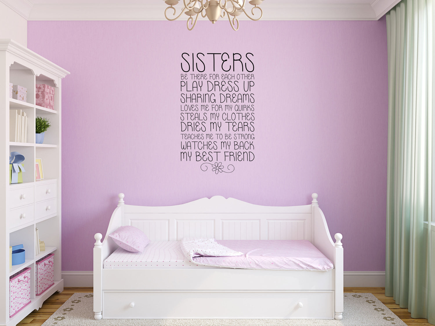 Sisters - Inspirational Wall Decals Vinyl Wall Decal Inspirational Wall Signs 