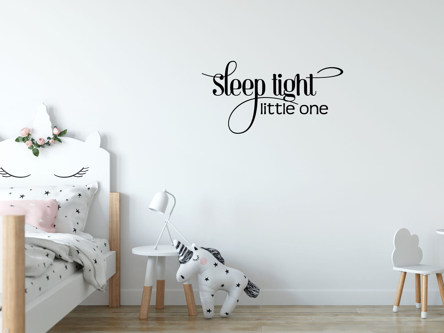 Sleep Tight Little One - Inspirational Wall Decals Vinyl Wall Decal Inspirational Wall Signs 