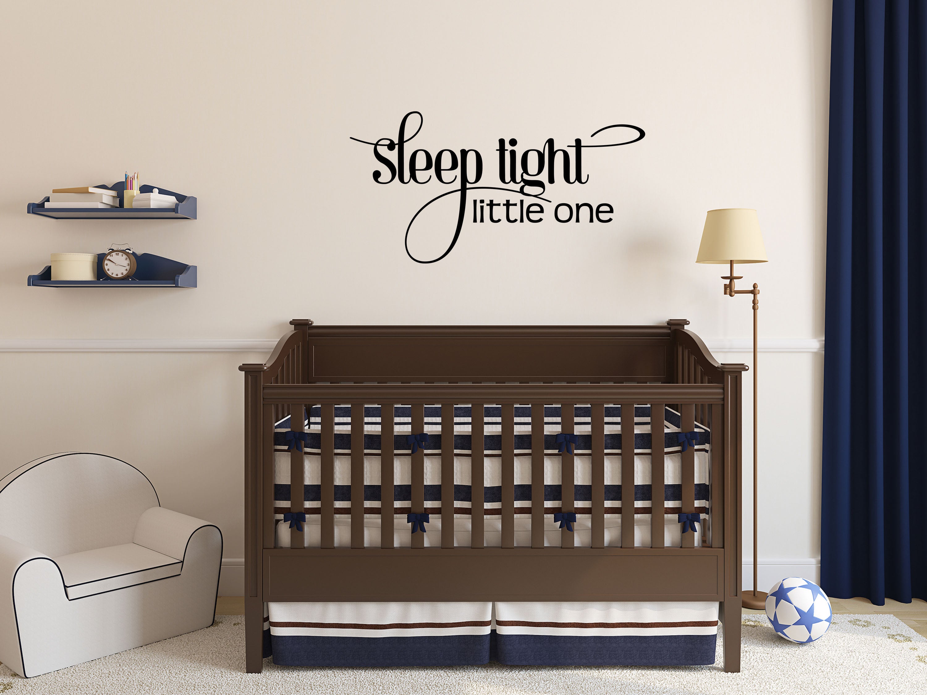 Sleep Tight Little One - Inspirational Wall Decals Vinyl Wall Decal Inspirational Wall Signs 