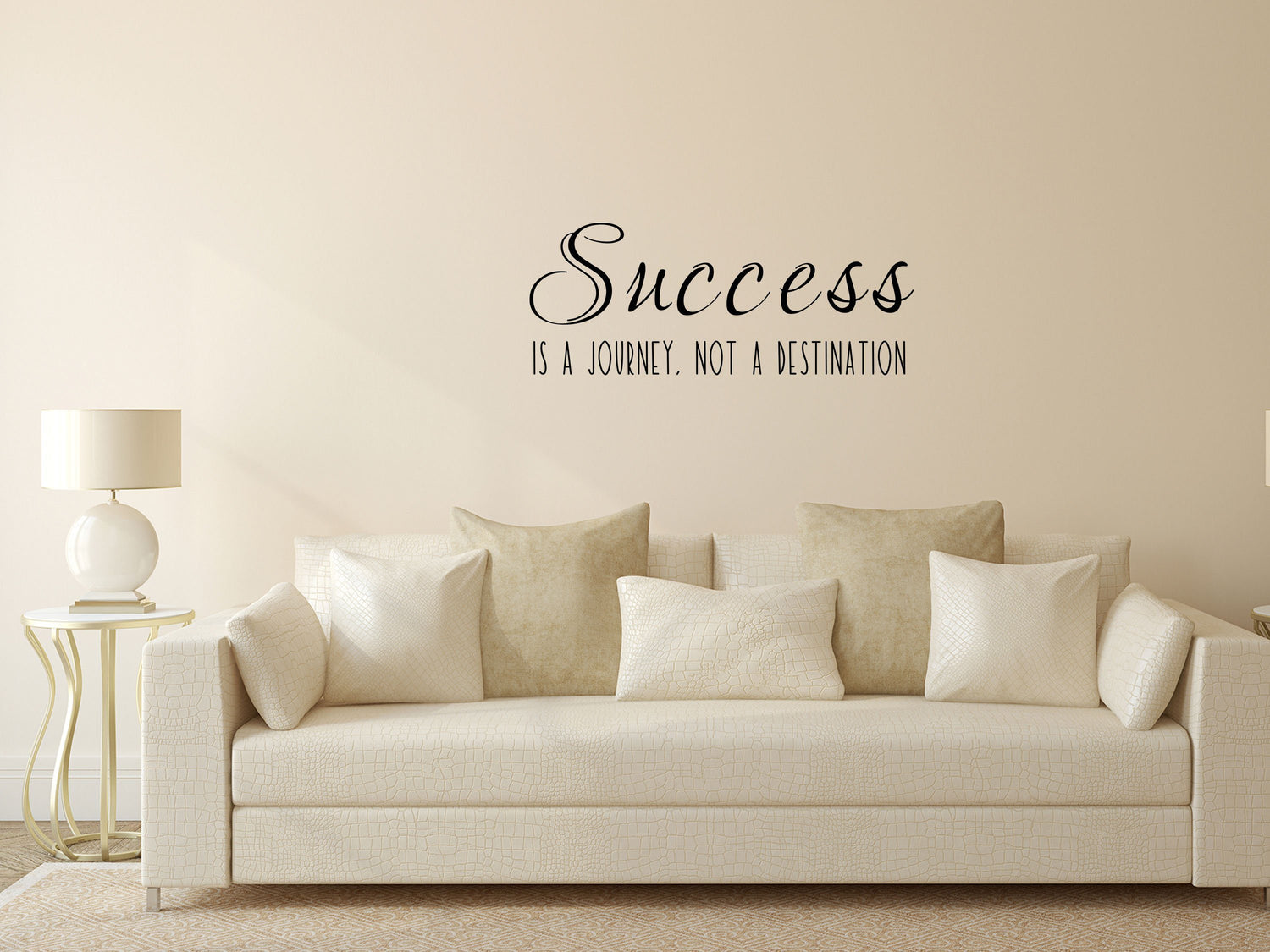 Success Is A Journey Not A Destination - Inspirational Wall Decals Vinyl Wall Decal Inspirational Wall Signs 