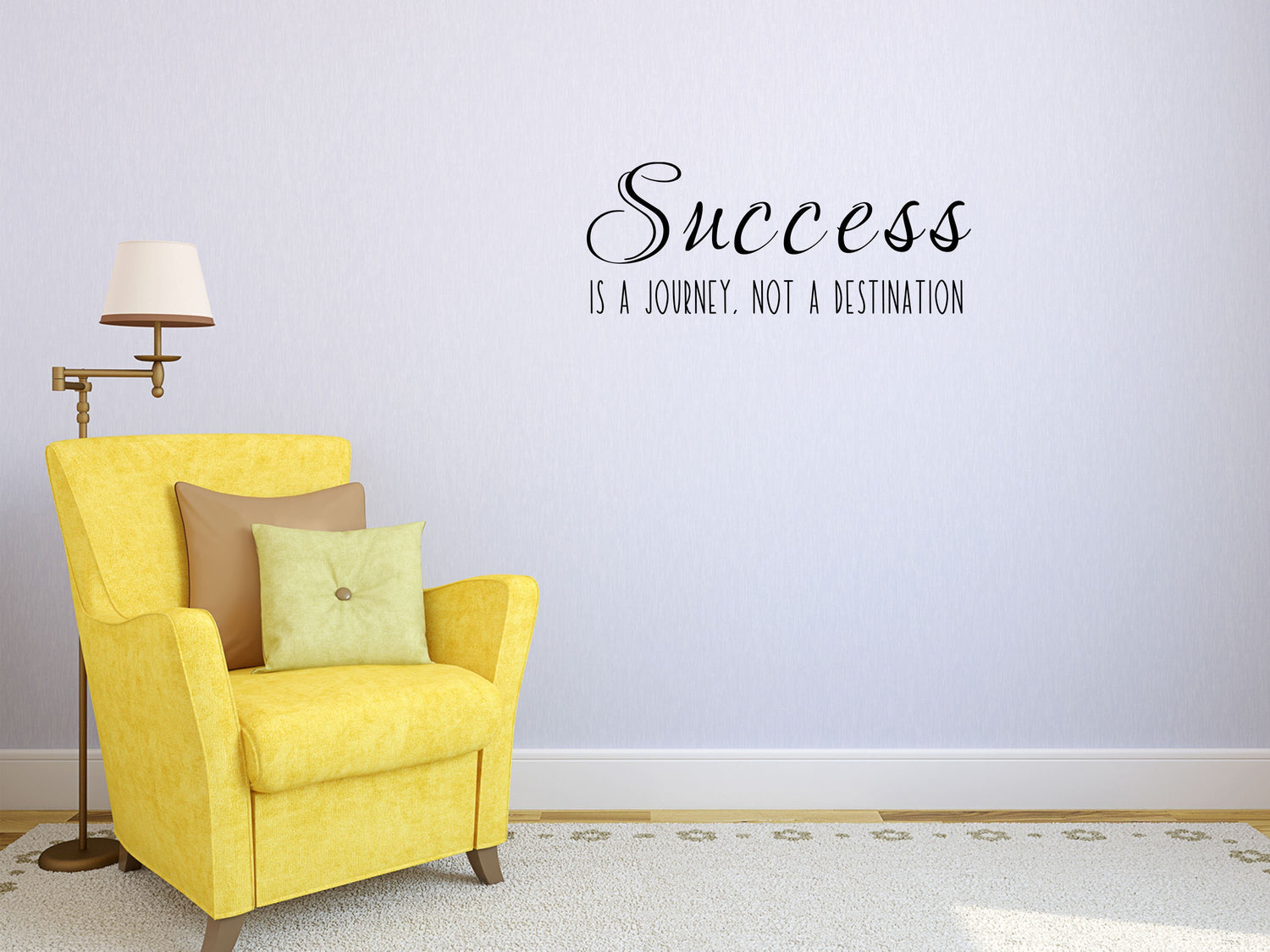 Success Is A Journey Not A Destination - Inspirational Wall Decals Vinyl Wall Decal Inspirational Wall Signs 