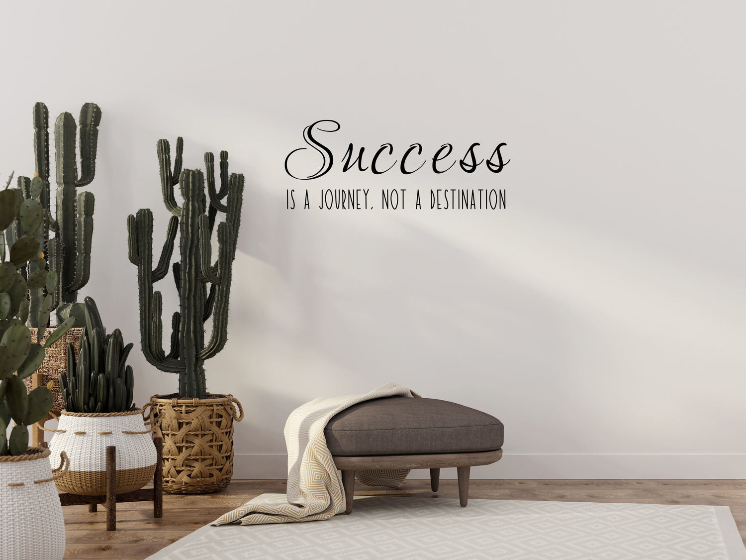 Success Is A Journey Not A Destination - Inspirational Wall Decals Vinyl Wall Decal Inspirational Wall Signs 