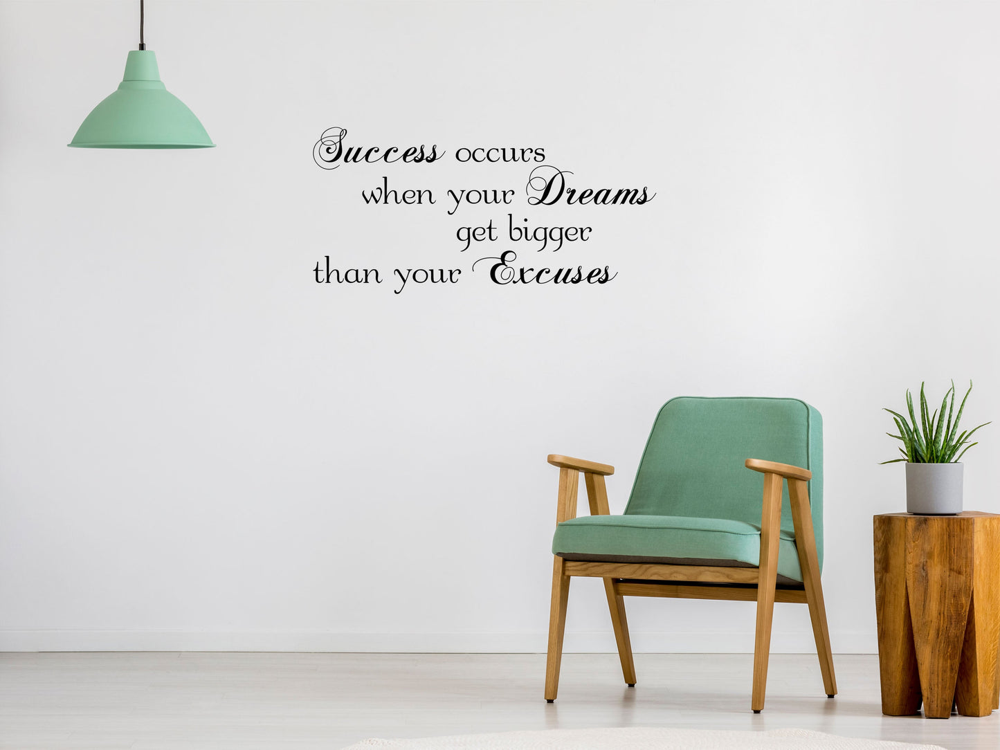 Success Wall Quote Sticker - Inspirational Wall Decals Vinyl Wall Decal Inspirational Wall Signs 
