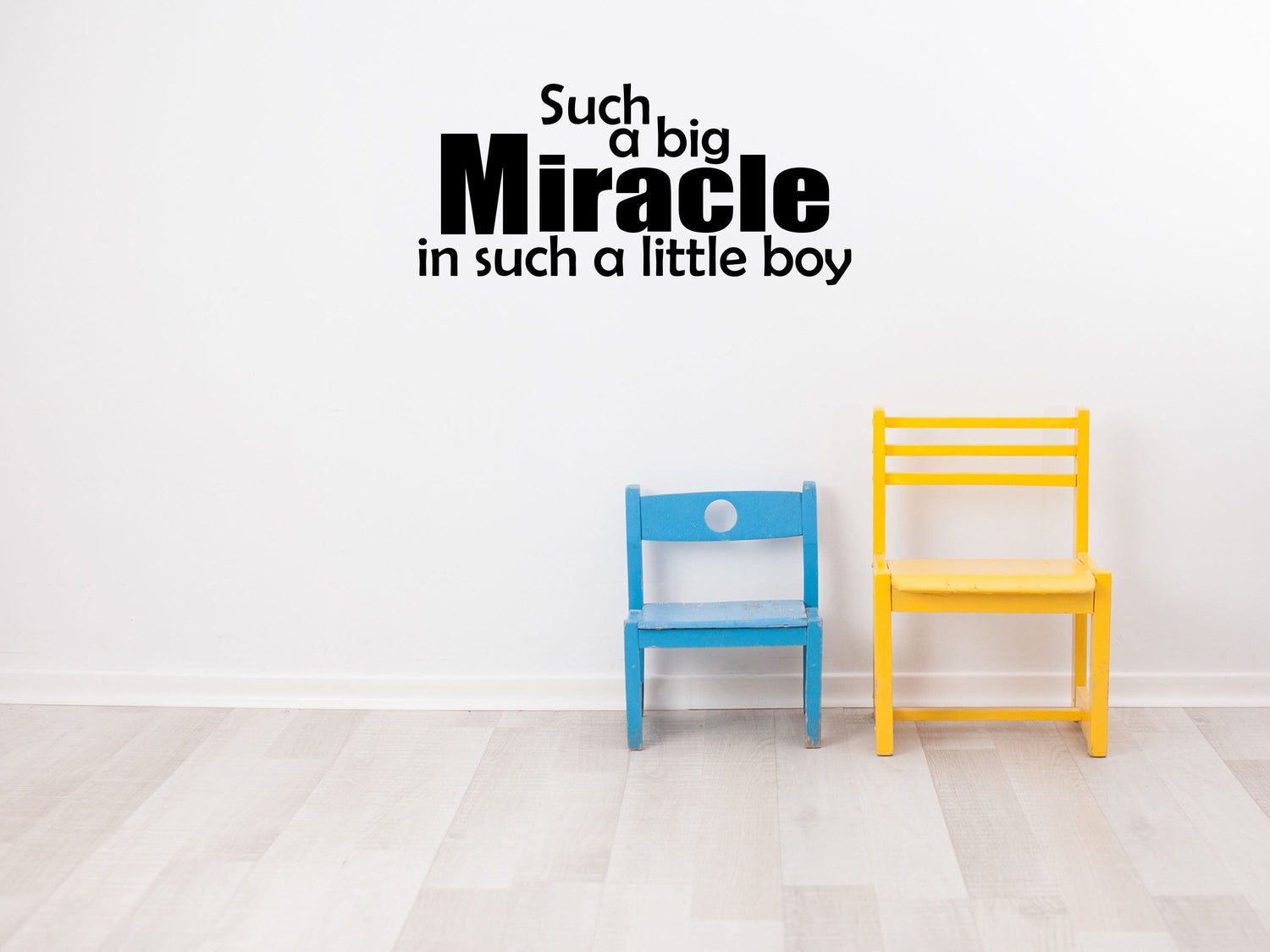 Such A Big Miracle In Such A Little Boy Room Decal - Little Boy Wall Sticker Vinyl Wall Decal Done 