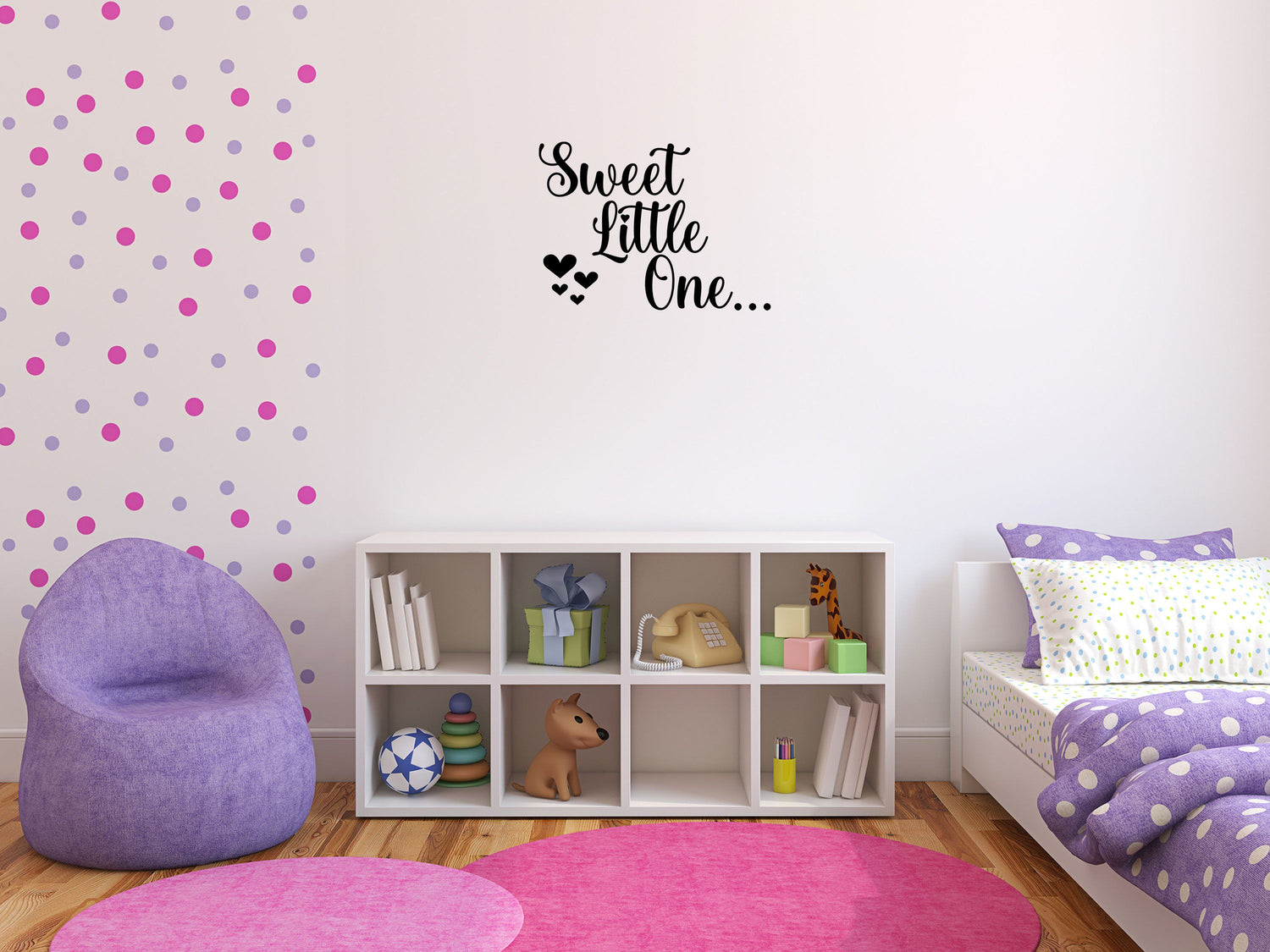 Sweet Little One Decal - Nursery Wall Art - Sweet Little One Wall Sign - Baby Wall Decal - Cute Nursery Decal Vinyl Wall Decal Done 