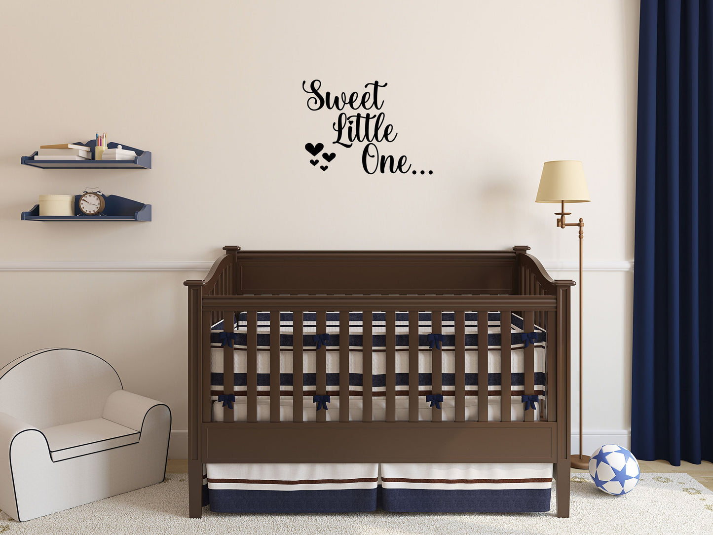 Sweet Little One Decal - Nursery Wall Art - Sweet Little One Wall Sign - Baby Wall Decal - Cute Nursery Decal Vinyl Wall Decal Done 