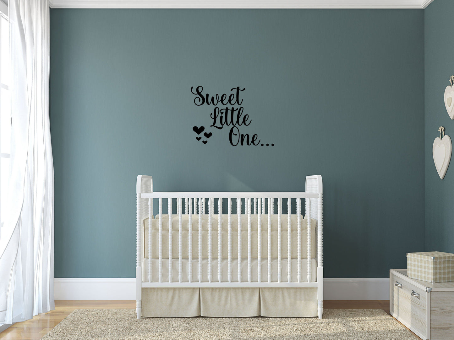 Sweet Little One Decal - Nursery Wall Art - Sweet Little One Wall Sign - Baby Wall Decal - Cute Nursery Decal Vinyl Wall Decal Done 