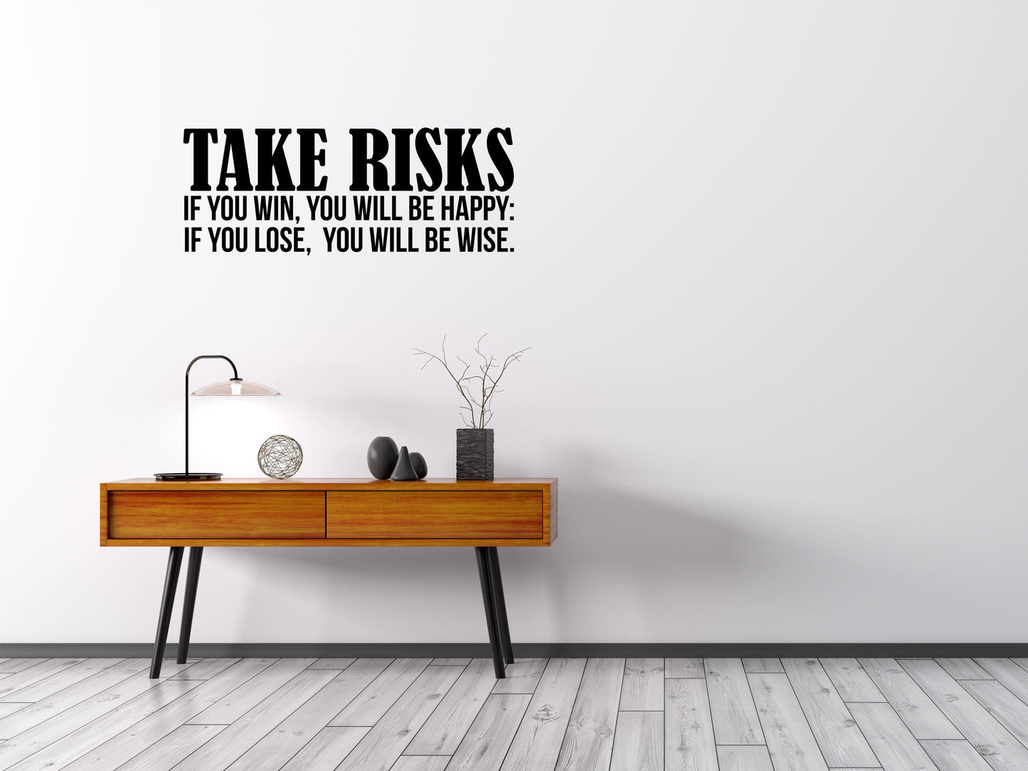 Take Risks Office Wall Quote Sticker- Inspirational Wall Decals Vinyl Wall Decal Inspirational Wall Signs 