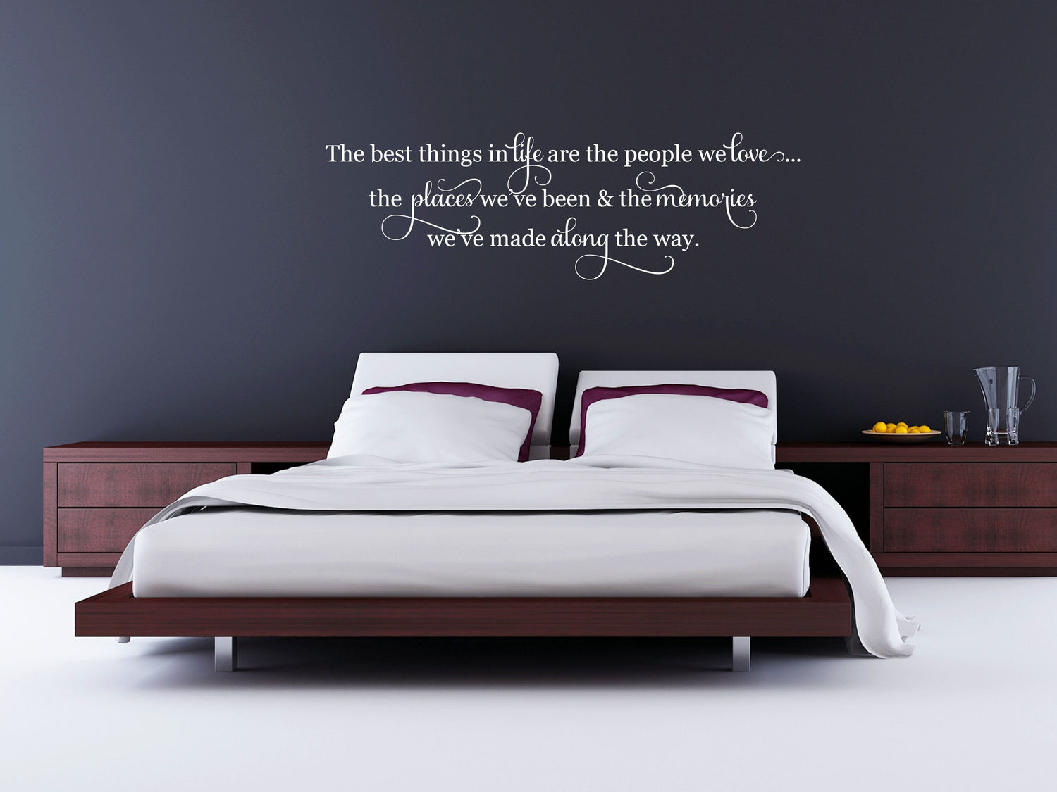The Best Things In Life - Inspirational Wall Signs Vinyl Wall Decal Done 