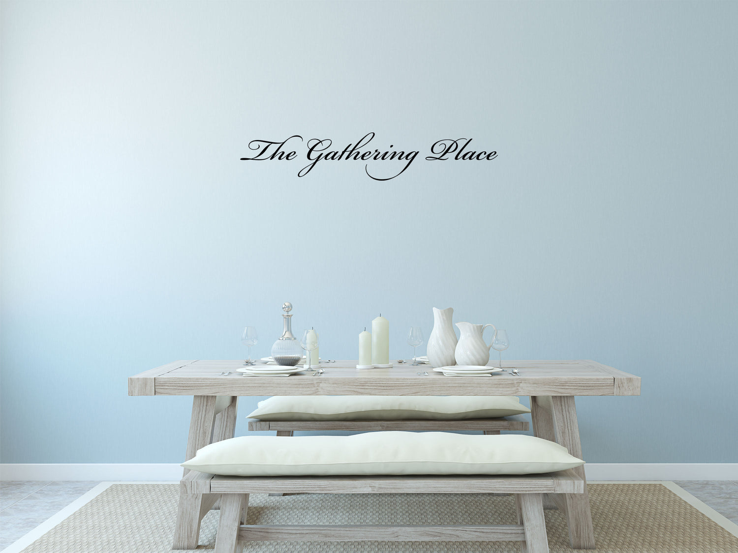 The Gathering Place - Inspirational Wall Signs Vinyl Wall Decal Inspirational Wall Signs 