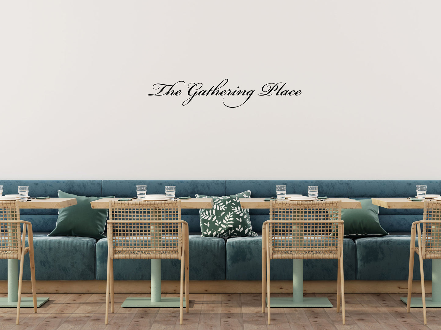 The Gathering Place - Inspirational Wall Signs Vinyl Wall Decal Inspirational Wall Signs 