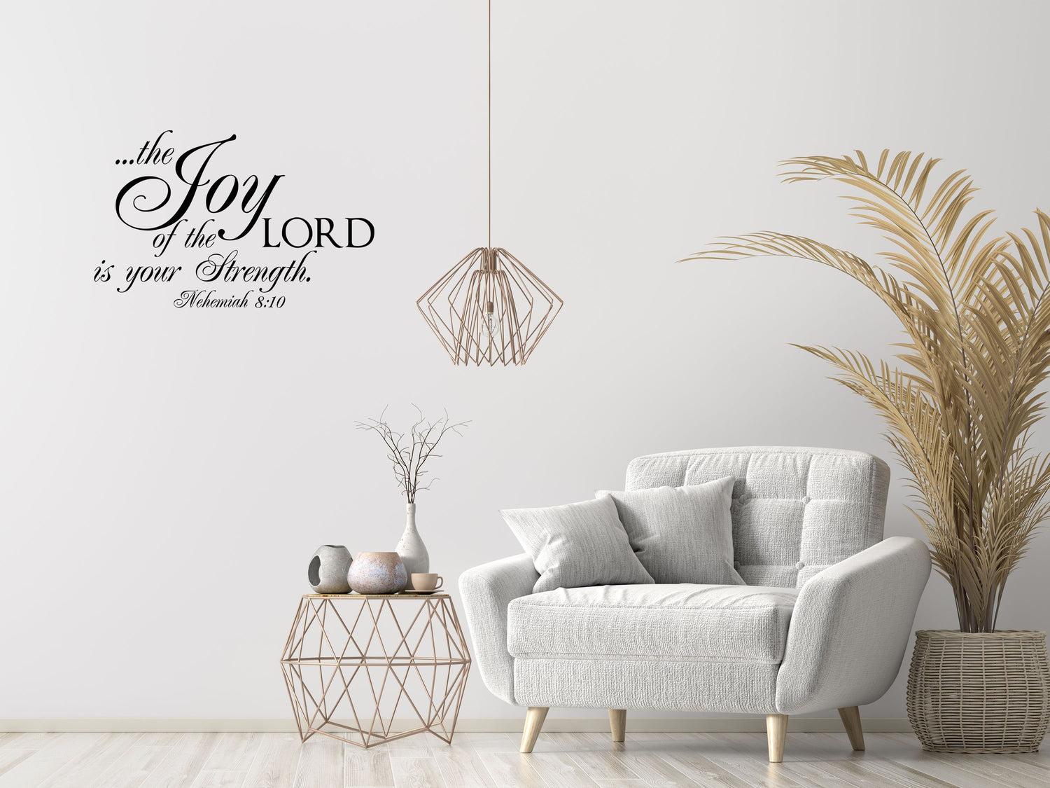 The Joy Of The Lord - Inspirational Wall Signs Vinyl Wall Decal Inspirational Wall Signs 