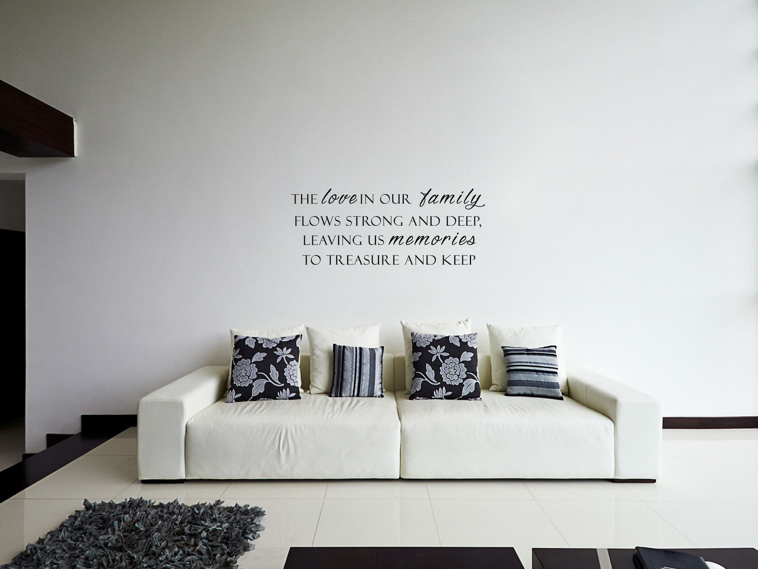 The Love In Our Family - Inspirational Wall Signs Vinyl Wall Decal Inspirational Wall Signs 