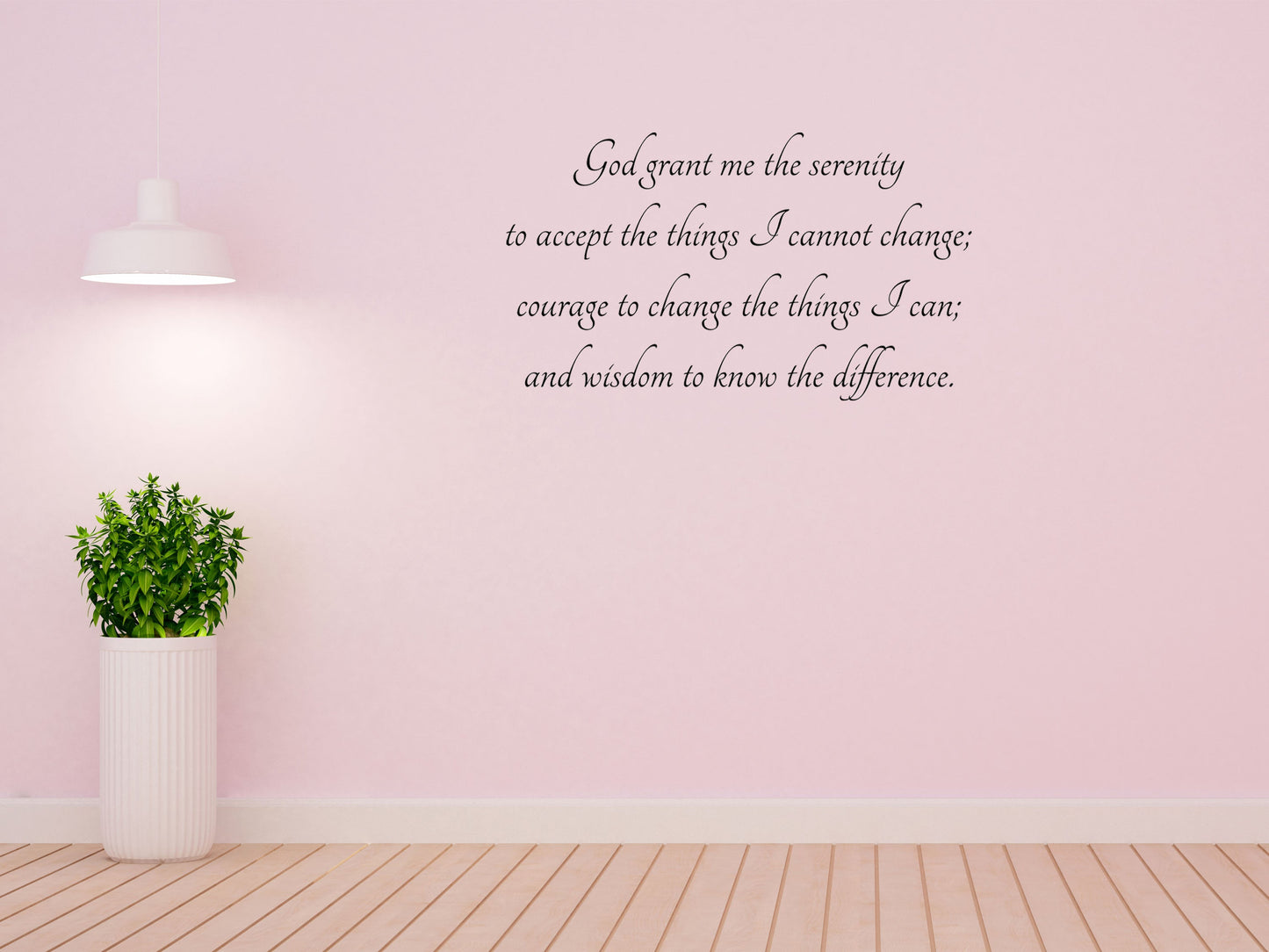 The Serenity Prayer Vinyl Wall Decal Inspirational Wall Signs 