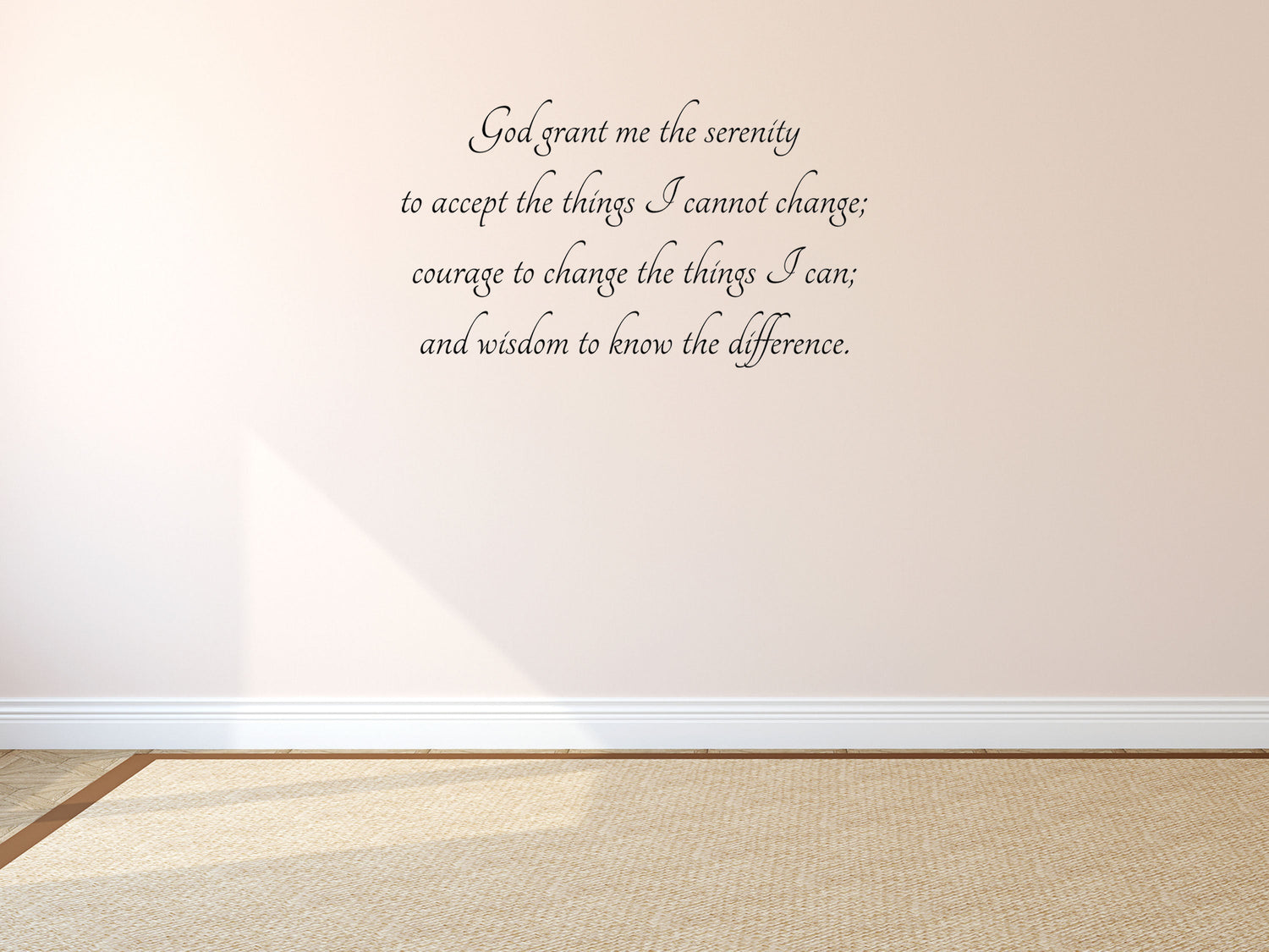 The Serenity Prayer Vinyl Wall Decal Inspirational Wall Signs 