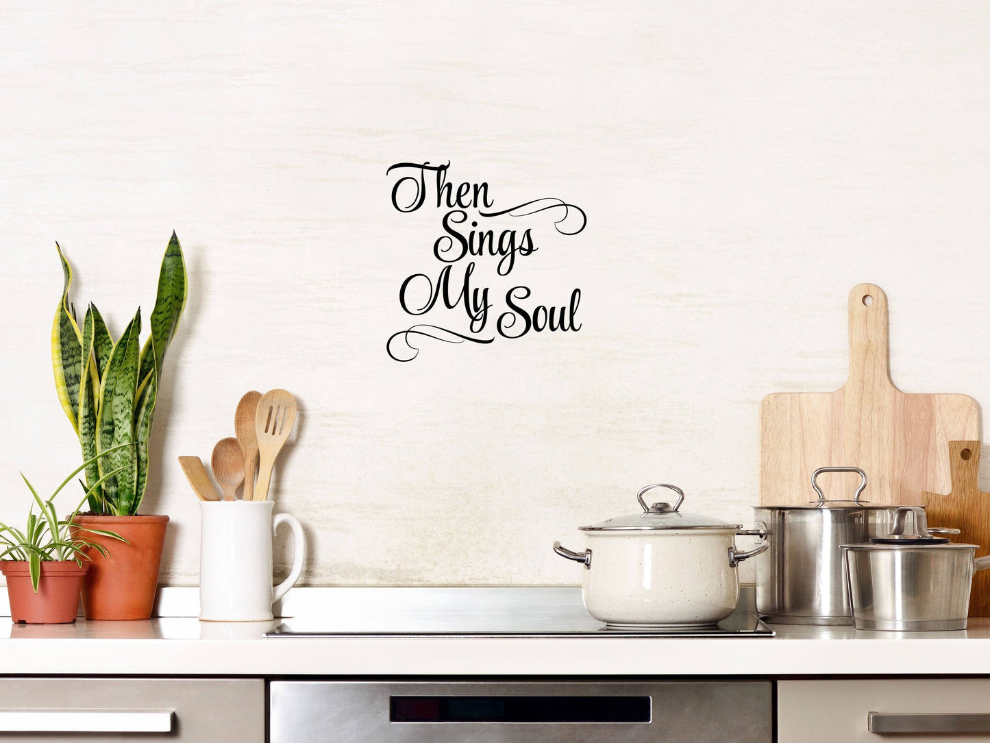 Then Sings My Soul - Inspirational Wall Signs Vinyl Wall Decal Inspirational Wall Signs 