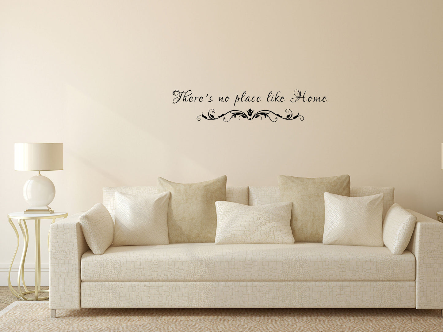 There's No Place Like Home Vinyl Wall Decal Inspirational Wall Signs 