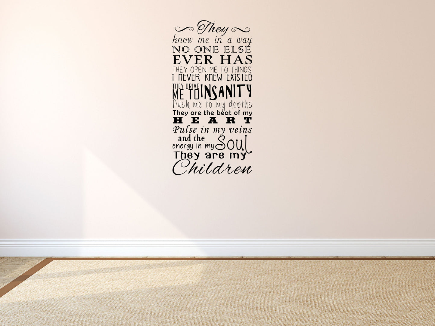 They Are My Children Vinyl Wall Decal Inspirational Wall Signs 