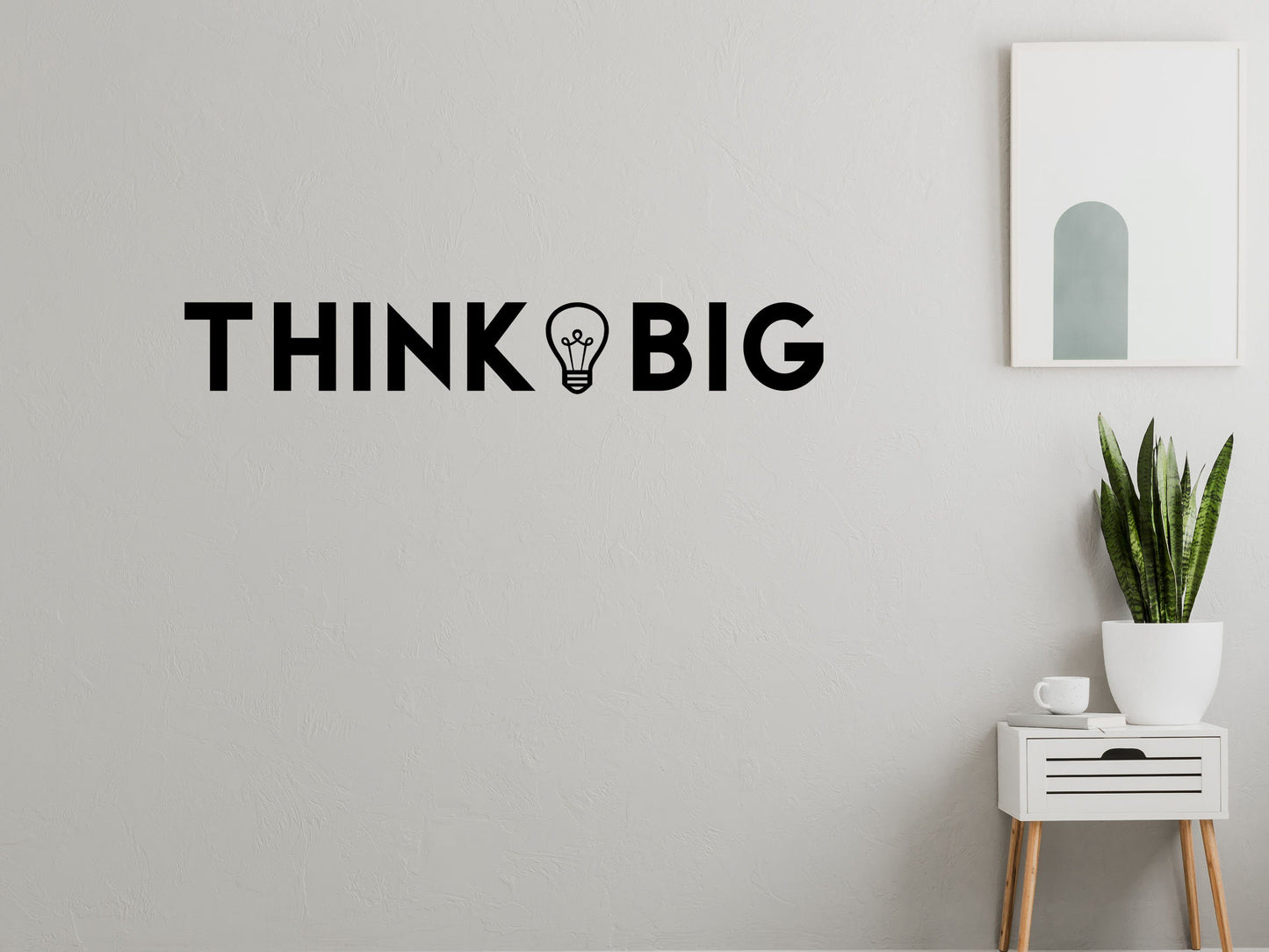 Think Big Decal Office Motivational Decal- Inspirational Wall Signs Vinyl Wall Decal Done 