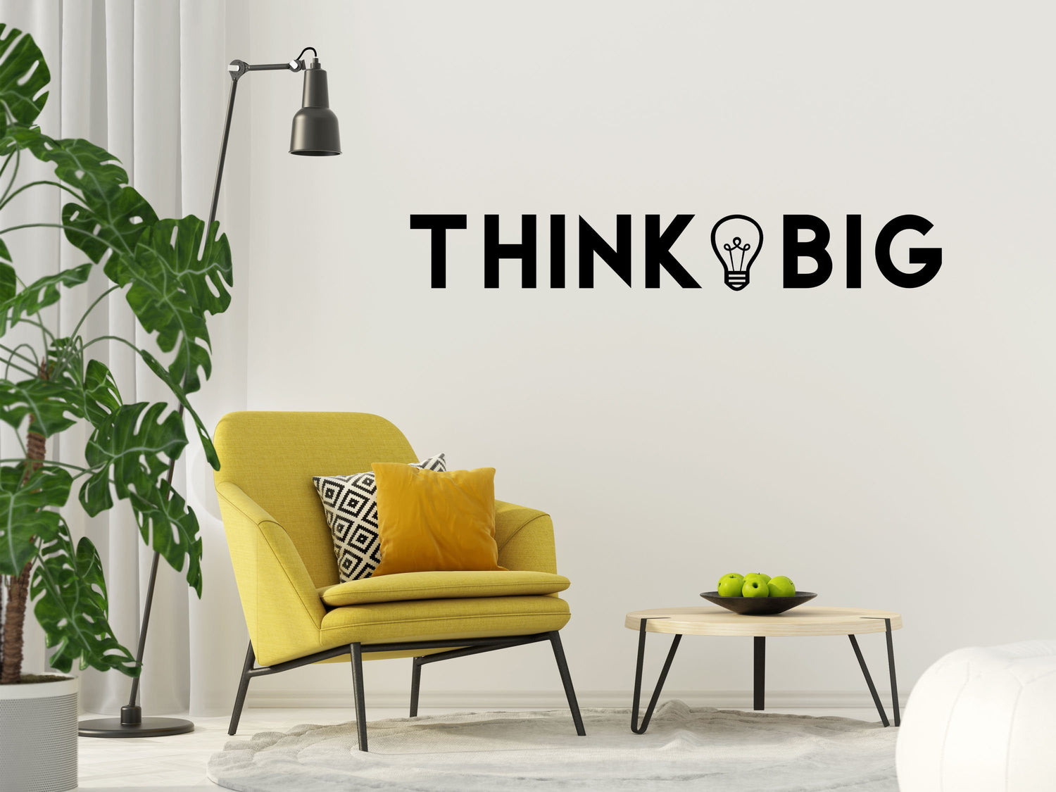 Think Big Decal Office Motivational Decal- Inspirational Wall Signs Vinyl Wall Decal Done 