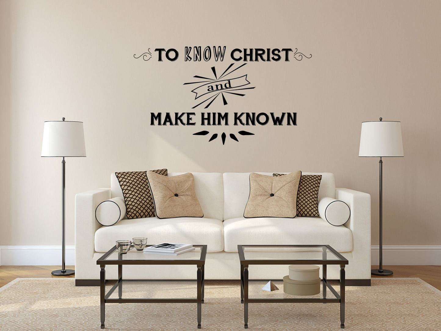 To Know Christ Decal - Know Christ Vinyl Decal - Religious Wall Decals - Inspirational Wall Decor - Make Christ Known Sign Vinyl Wall Decal Done 