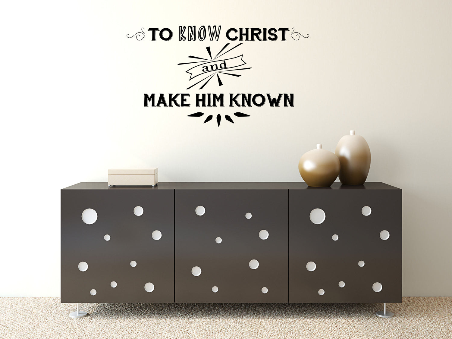 To Make Christ Known Bible Wall Decal - Inspirational Wall Signs Vinyl Wall Decal Inspirational Wall Signs 