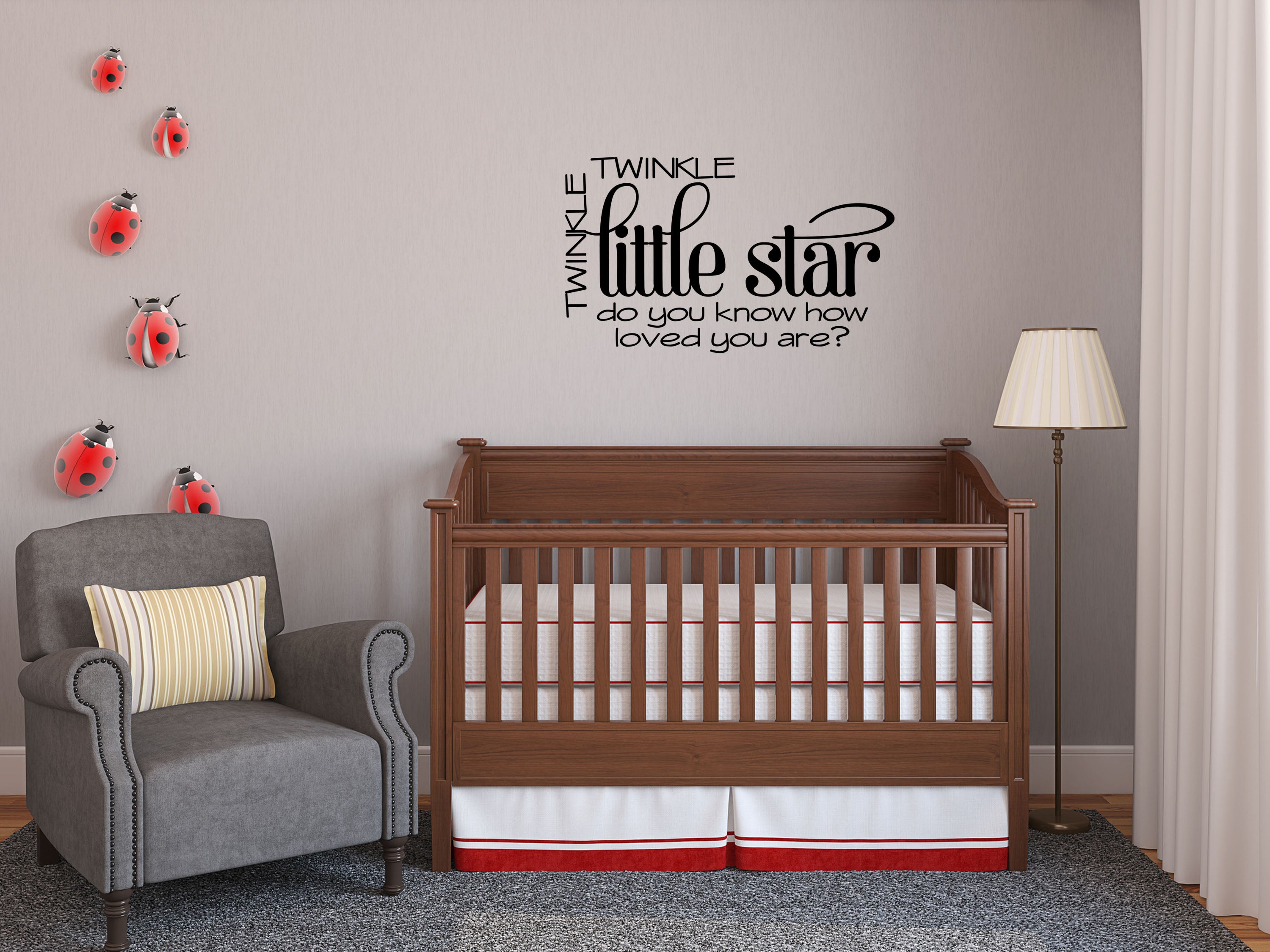 Twinkle Twinkle Little Star - Inspirational Wall Signs Vinyl Wall Decal Inspirational Wall Signs 