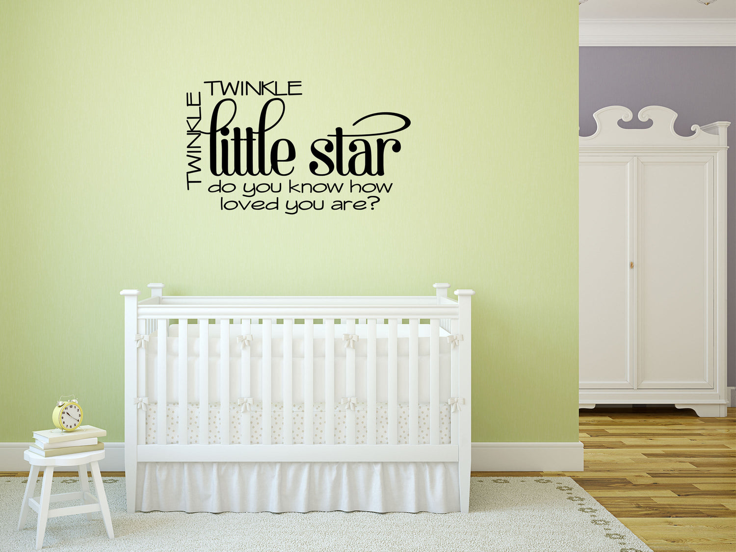 Twinkle Twinkle Little Star - Inspirational Wall Signs Vinyl Wall Decal Inspirational Wall Signs 