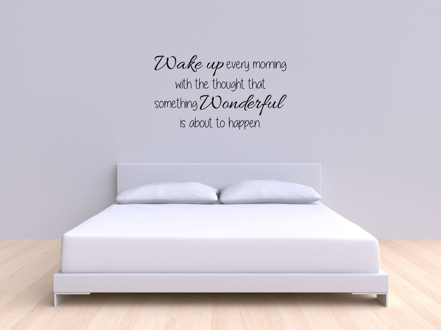 Wake Up Every Morning Quote Vinyl Wall Decal Inspirational Wall Signs 