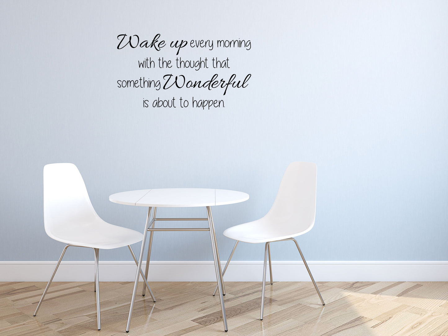 Wake Up Every Morning Quote Vinyl Wall Decal Inspirational Wall Signs 