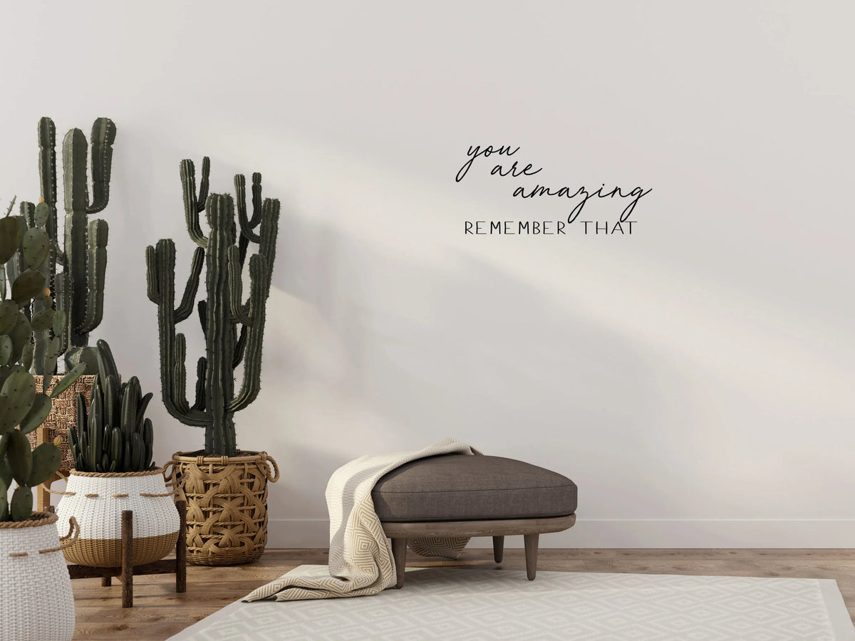 You Are Amazing Wall Decal Sticker For Office – Inspirational Wall Signs
