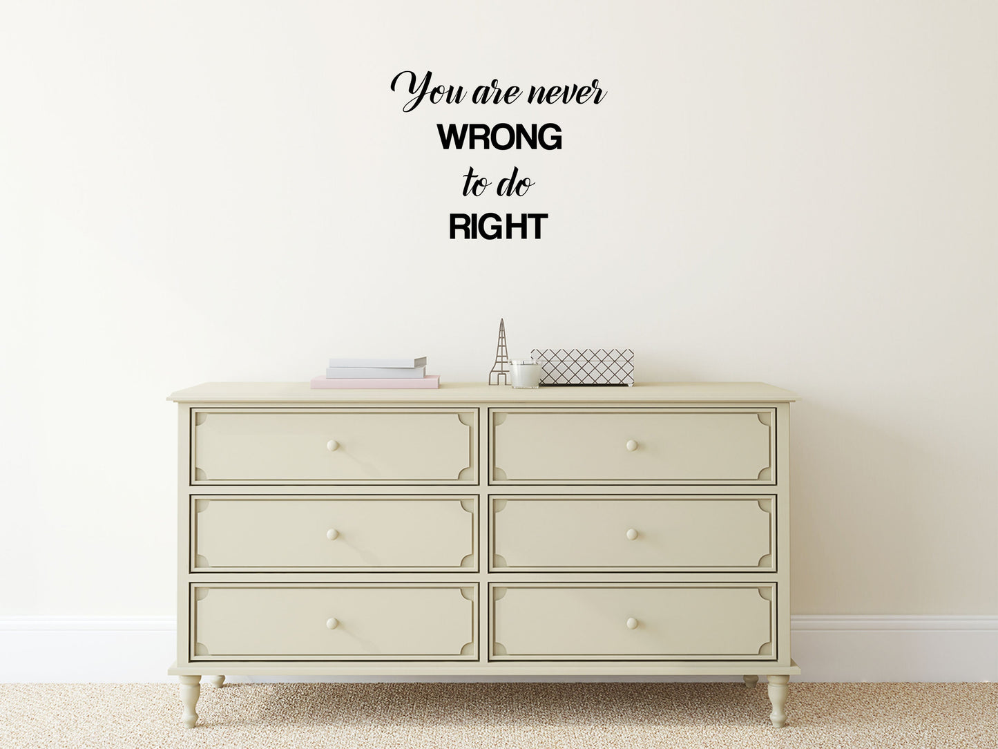 You Are Never Wrong To Do Right Living Room Decal - Inspirational Wall Decals Home Decor Decals Inspirational Wall Signs 