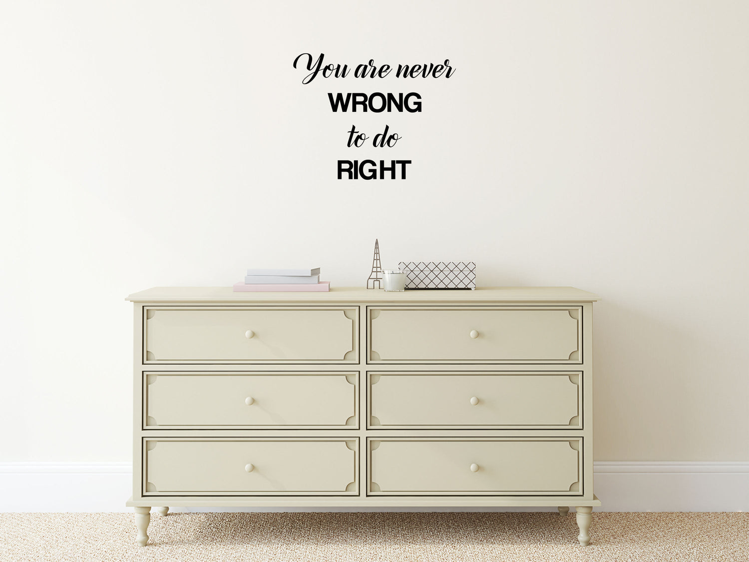 You Are Never Wrong To Do Right Living Room Decal - Inspirational Wall Decals Home Decor Decals Inspirational Wall Signs 