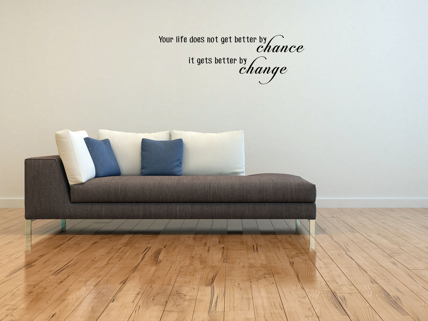 Your Life Does Not Get Better By Chance Motivational Quote Inspirational Wall Signs 