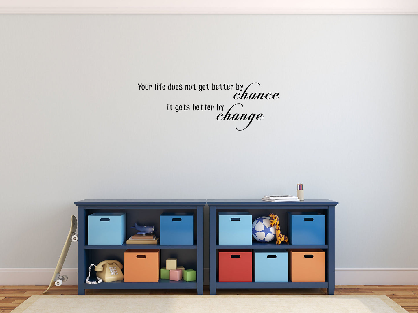 Your Life Does Not Get Better By Chance Motivational Quote Inspirational Wall Signs 