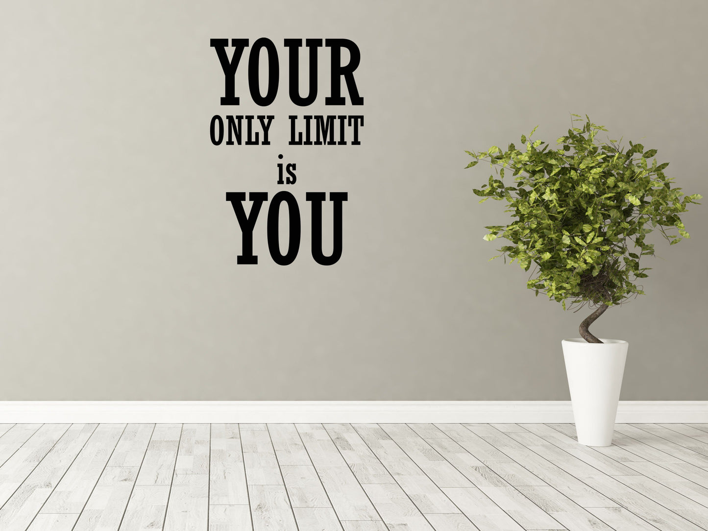 Your Only Limit Is You Business Office Wall Sticker Quote - Inspirational Wall Decals Home Decor Decals Done 