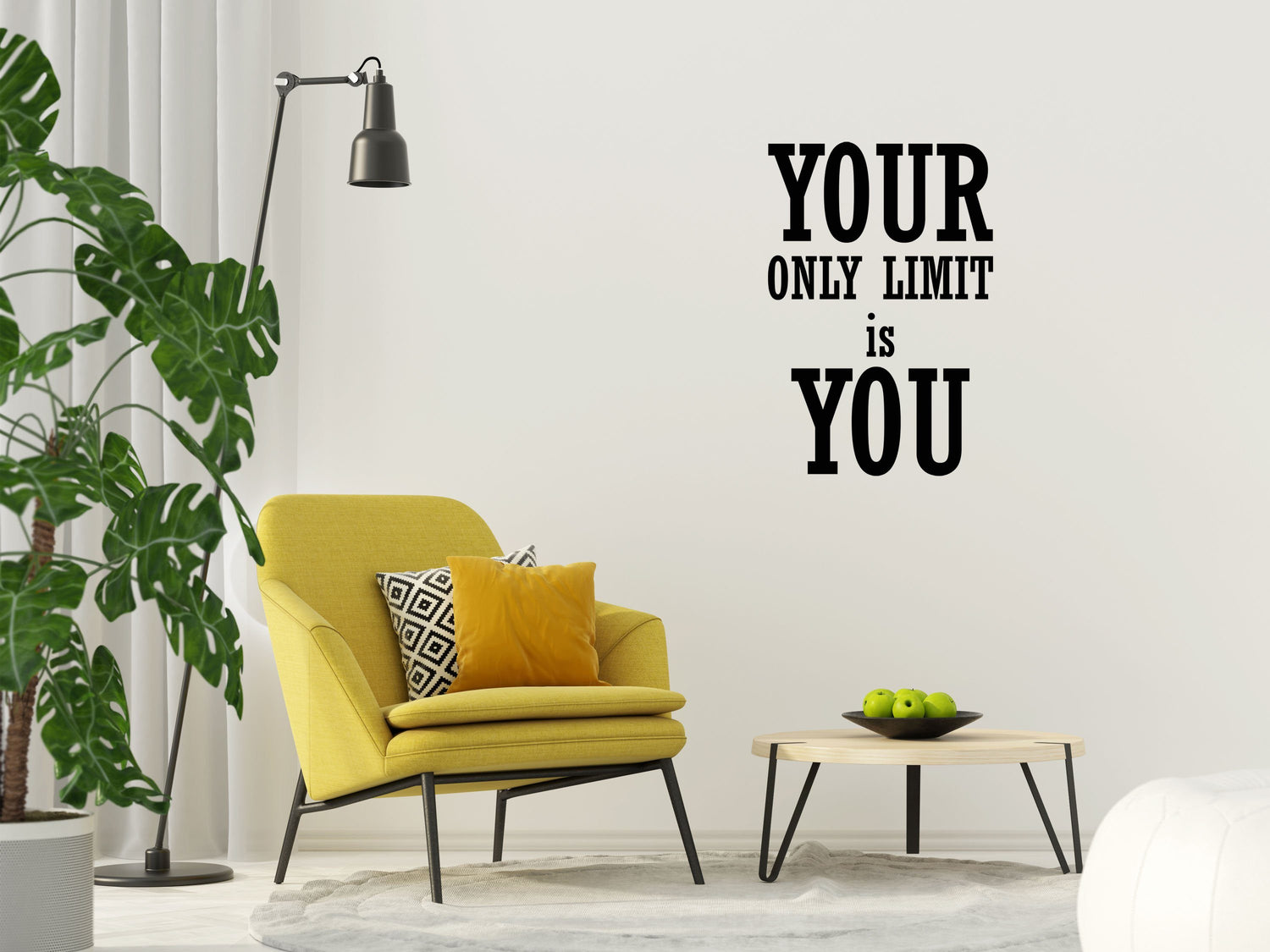 Your Only Limit Is You Business Office Wall Sticker Quote - Inspirational Wall Decals Home Decor Decals Done 