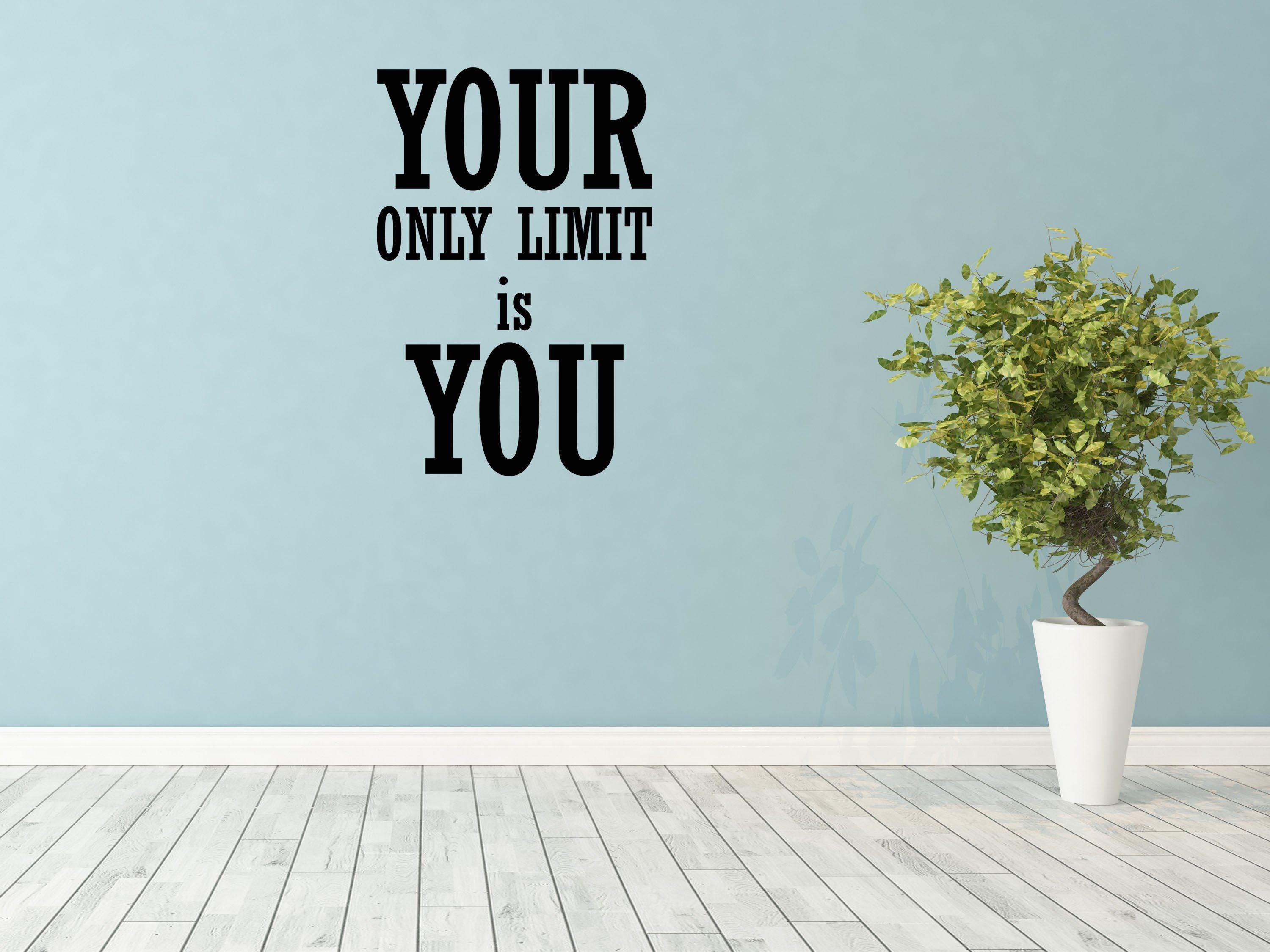 Your Only Limit Is You Business Office Wall Sticker Quote - Inspirational Wall Decals Home Decor Decals Done 