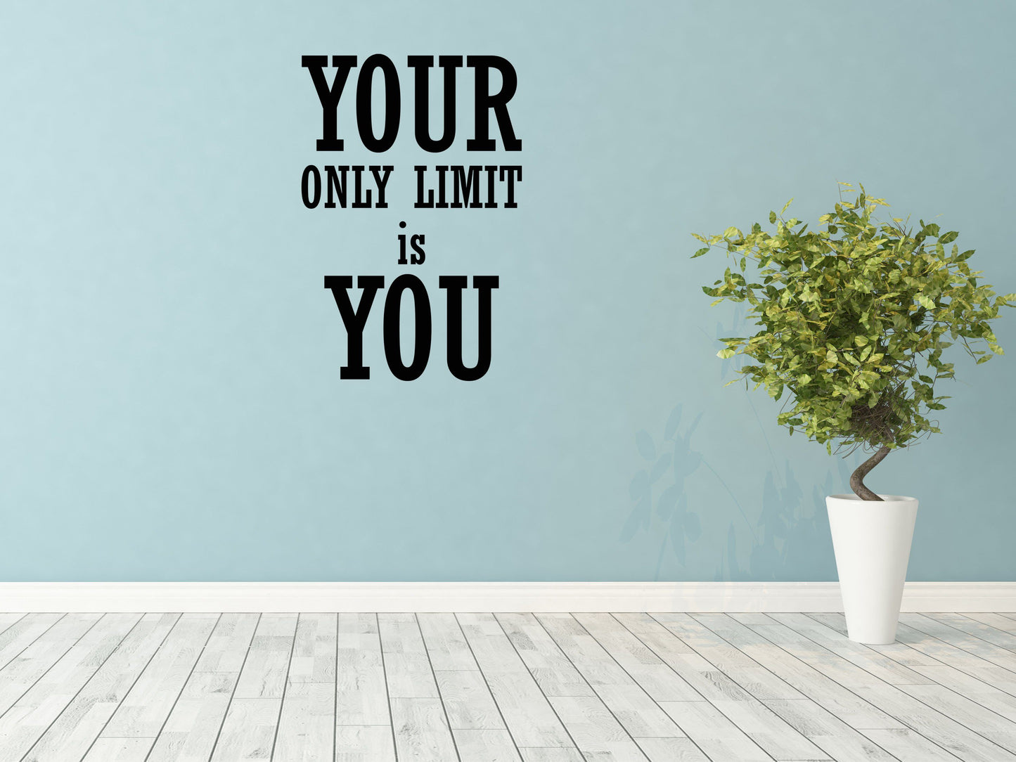 Your Only Limit Is You Business Office Wall Sticker Quote - Inspirational Wall Decals Home Decor Decals Done 